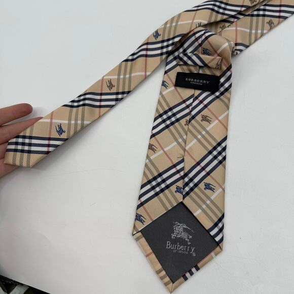 Burberry London Tan Men's Formal Wear Tie - Picture 2 of 2